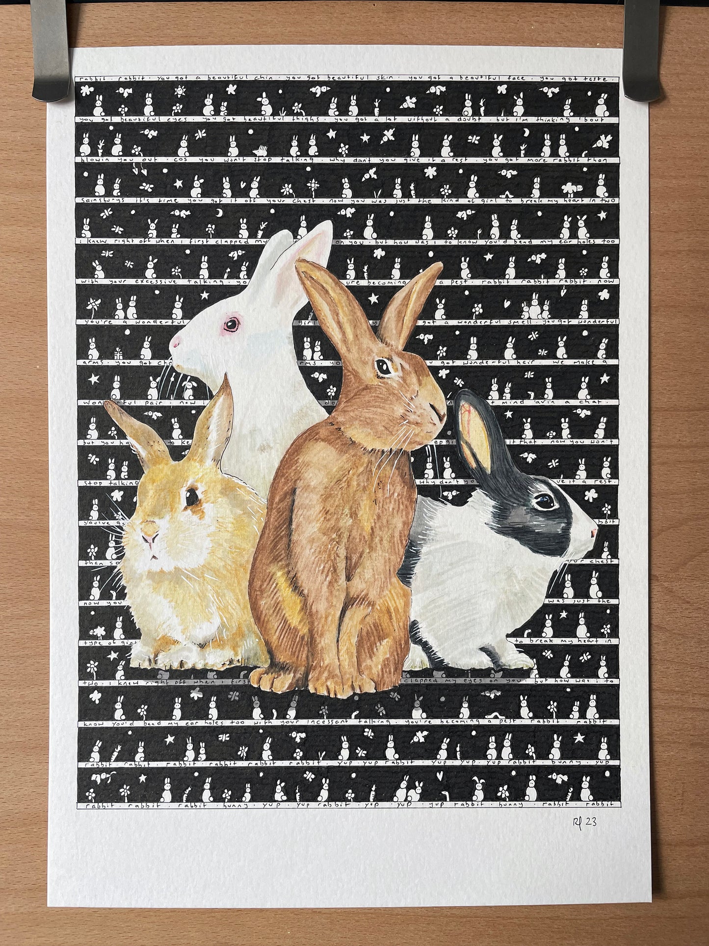 Rabbits Original Art