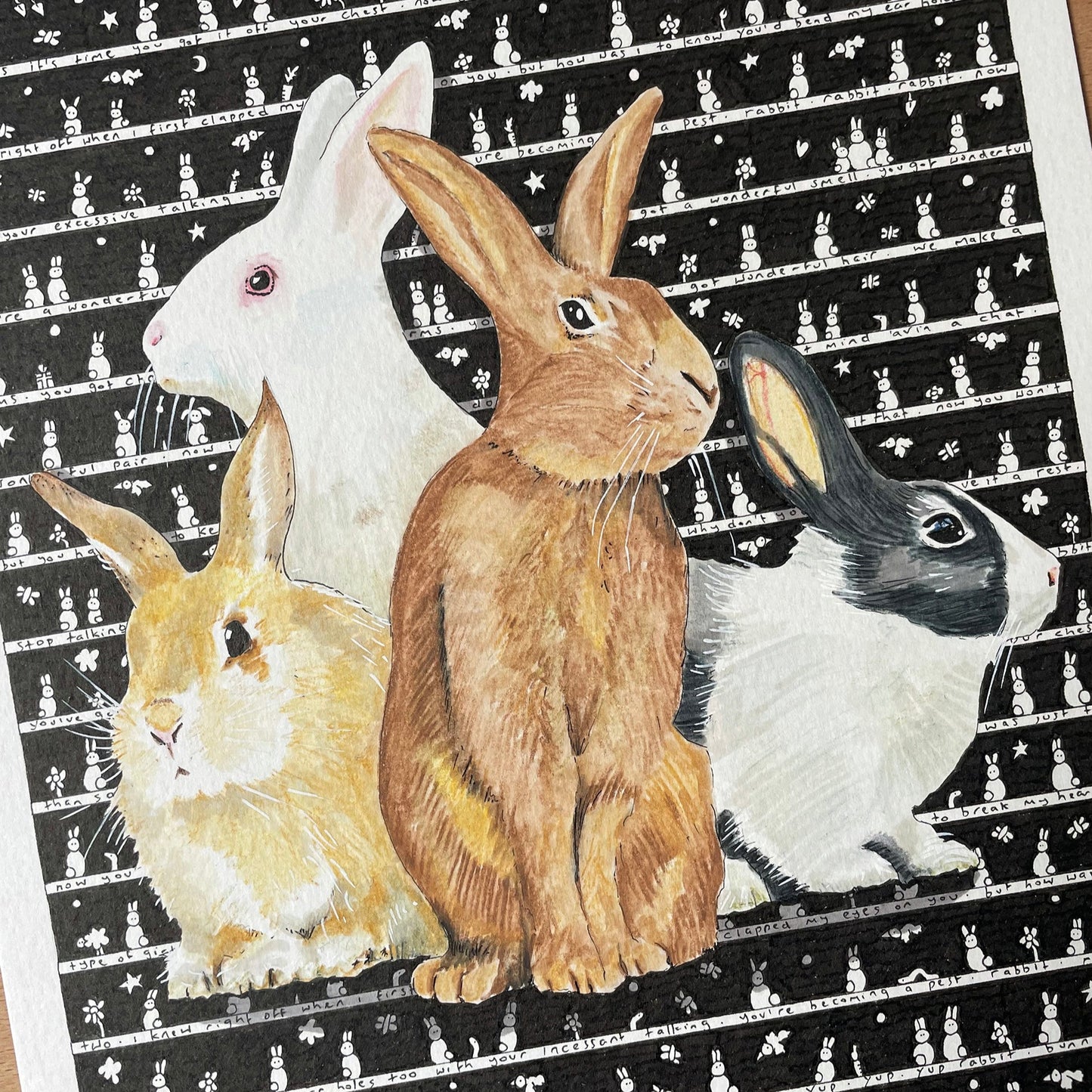 Rabbits Original Art