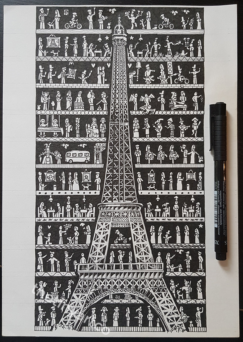 Paris Art Print - The Tiny Art Co