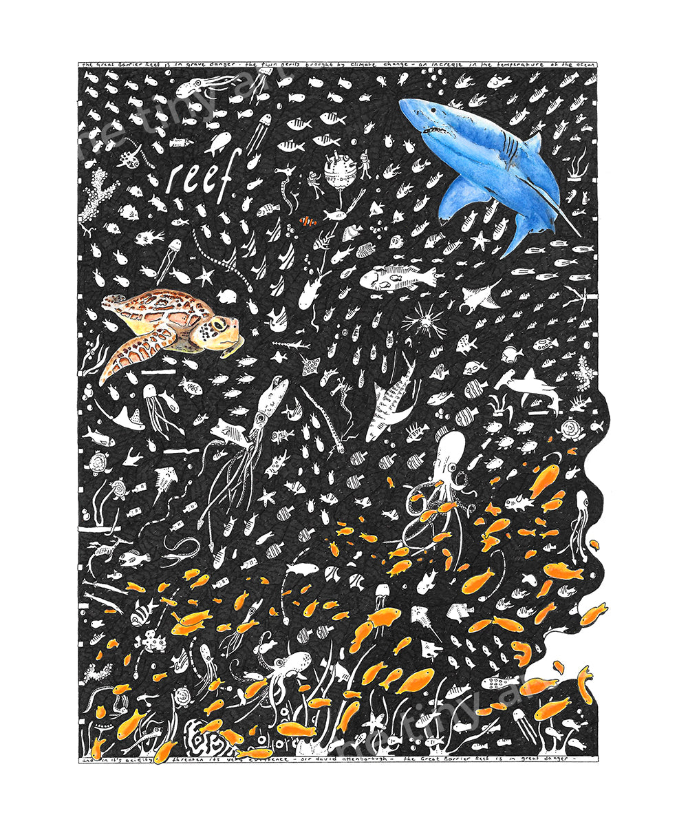 Reef Art Print - The Tiny Art Co