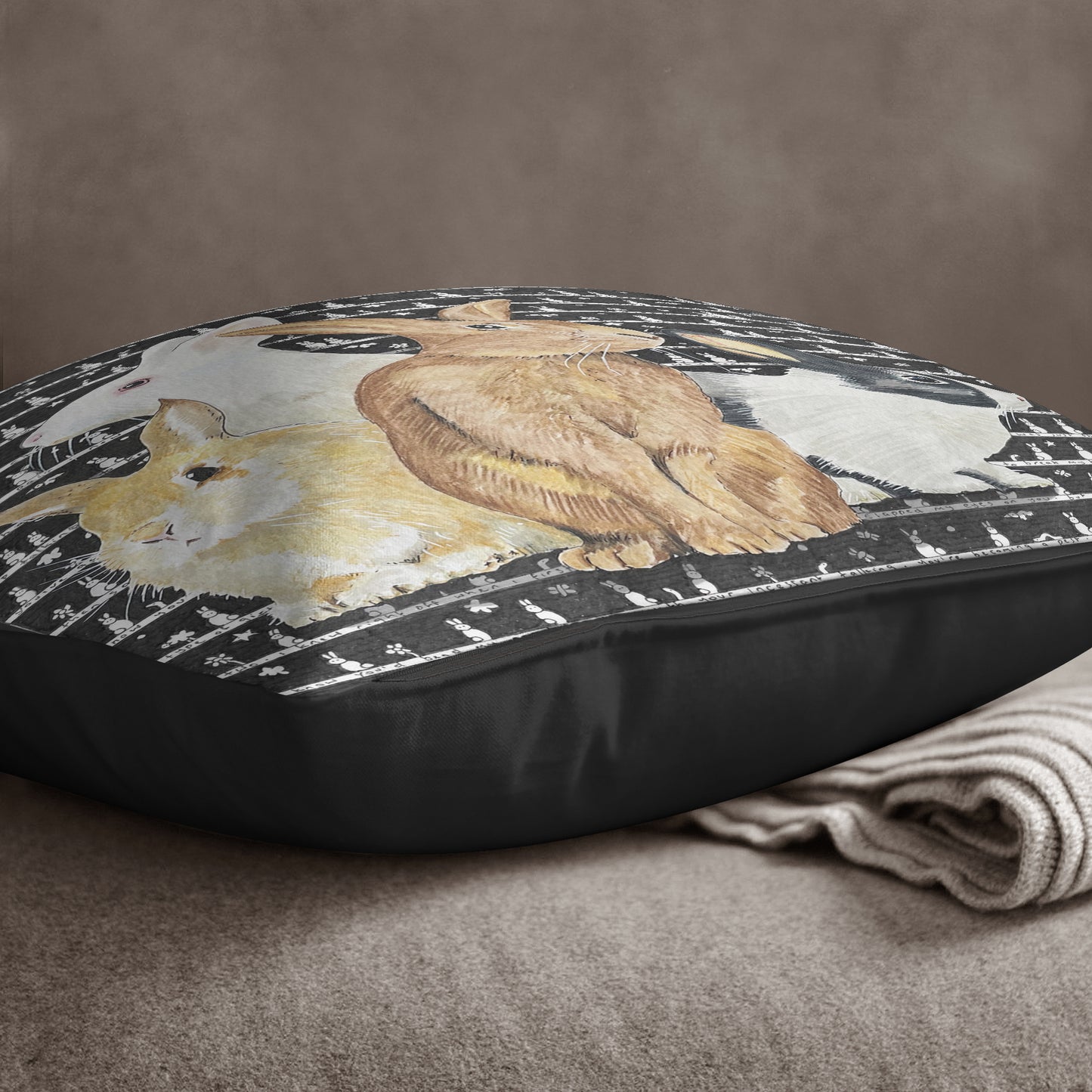Rabbits Cushion