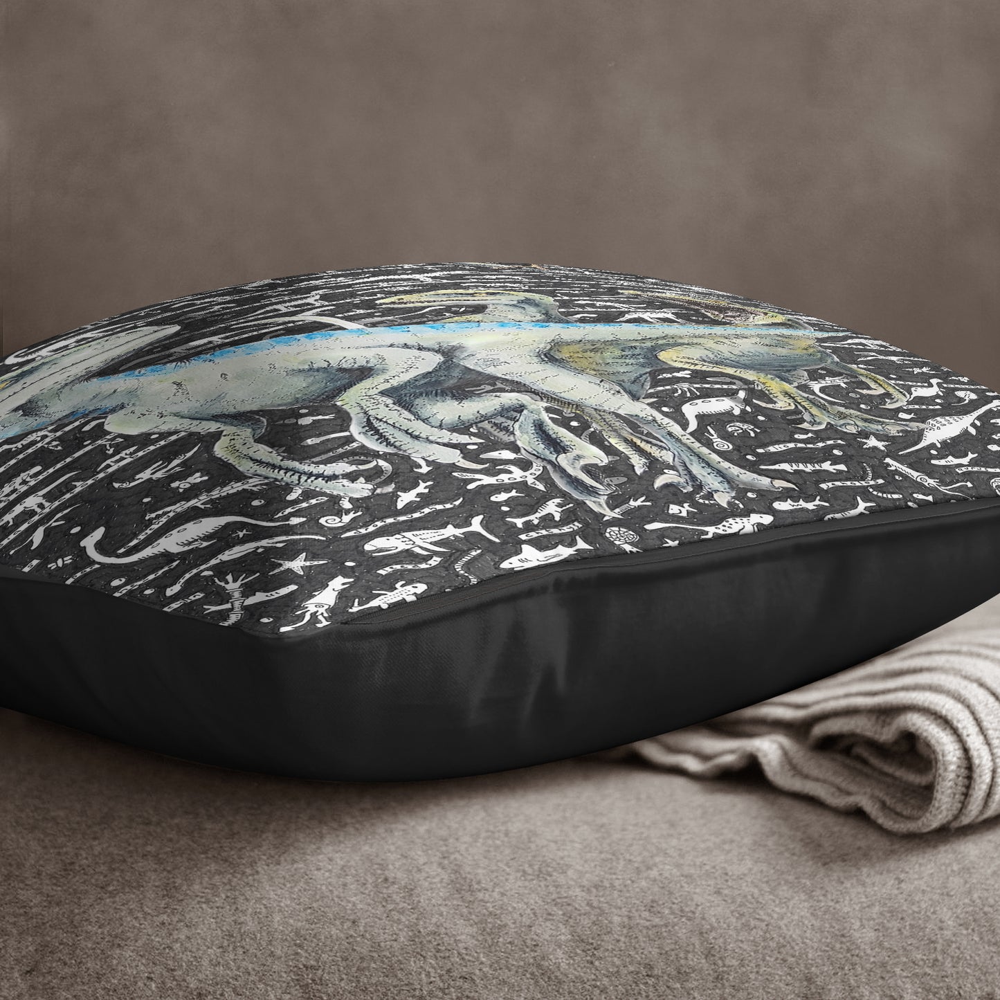 Raptor Cushion - The Tiny Art Co