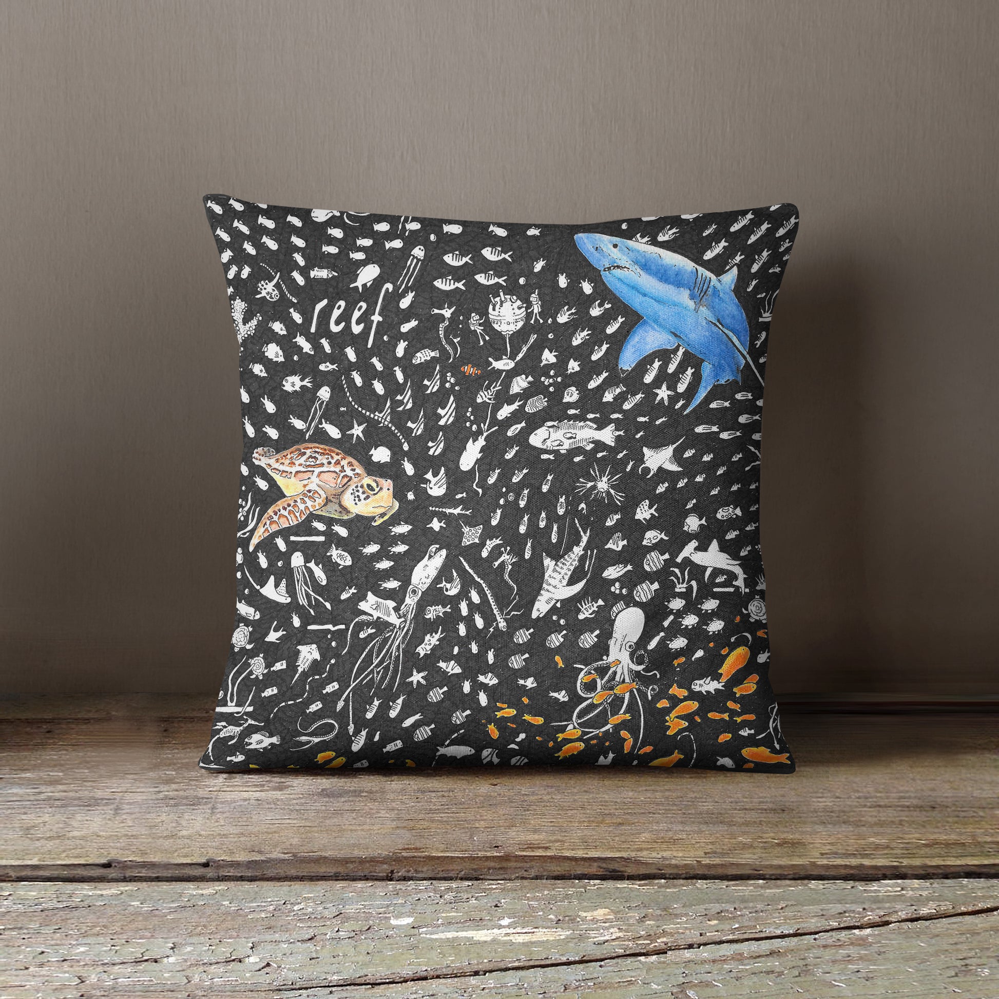 Reef Cushion - The Tiny Art Co