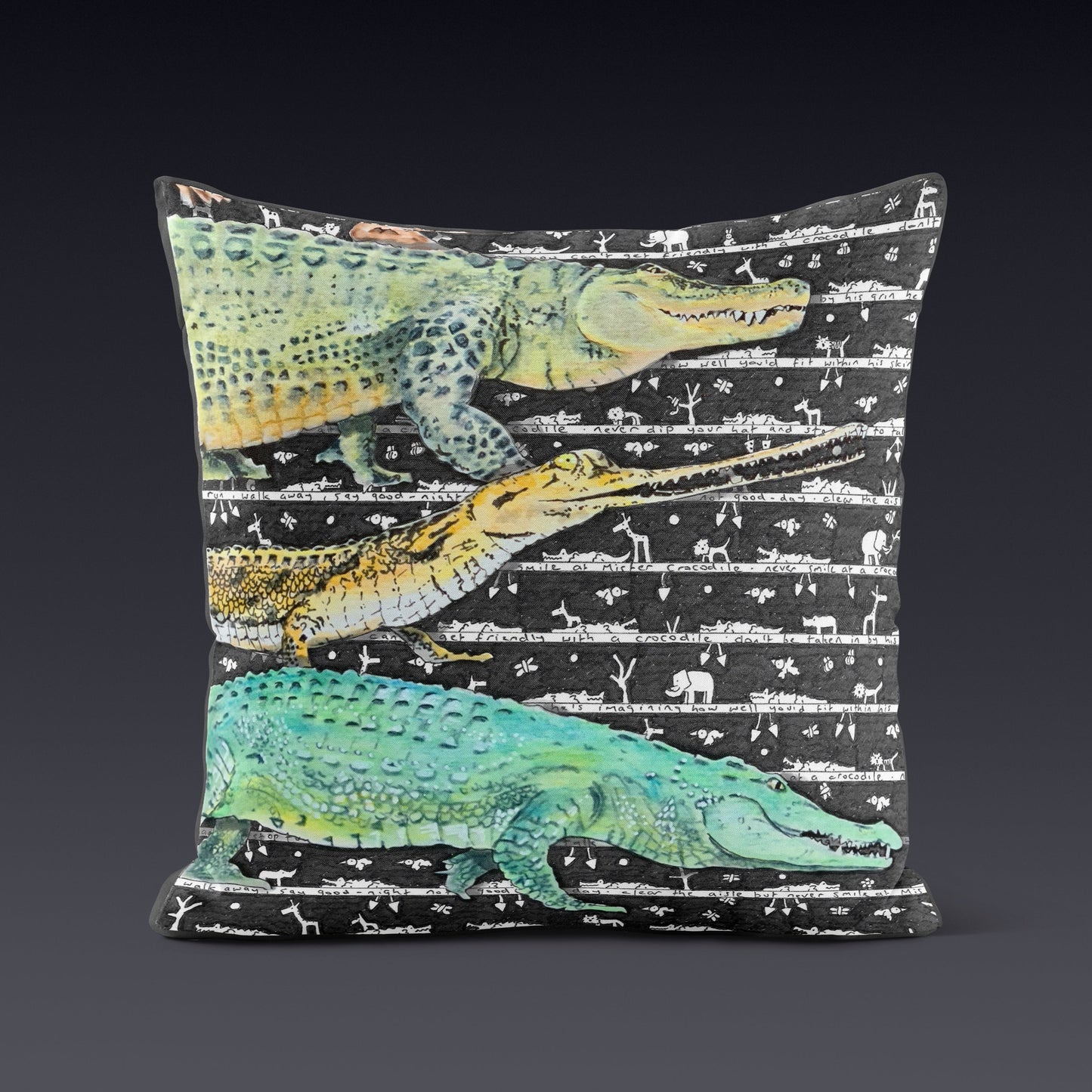 Crocodile B Cushion