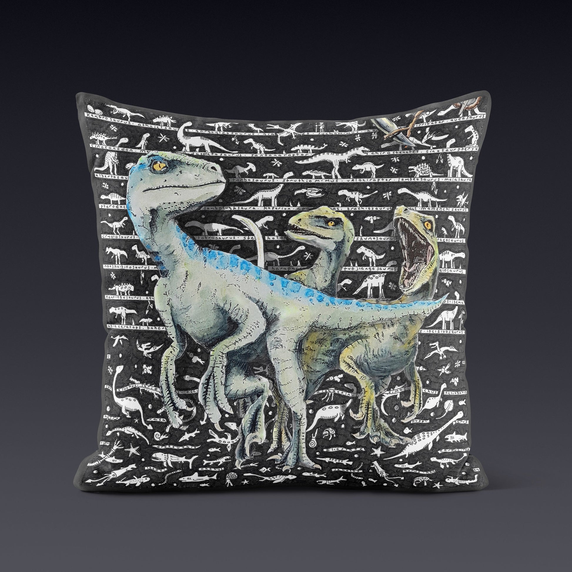 Raptor Cushion - The Tiny Art Co