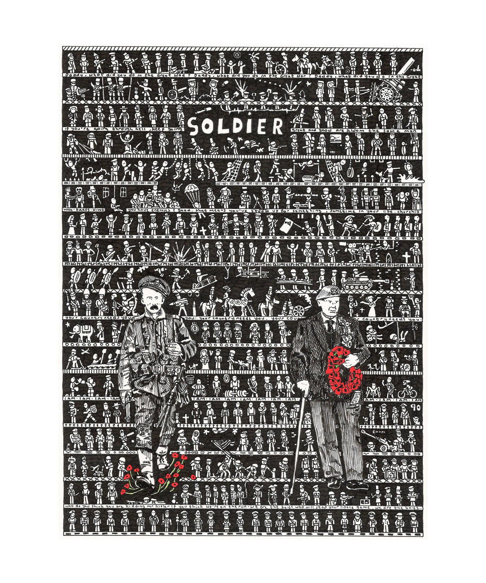 Soldier Art Print - The Tiny Art Co