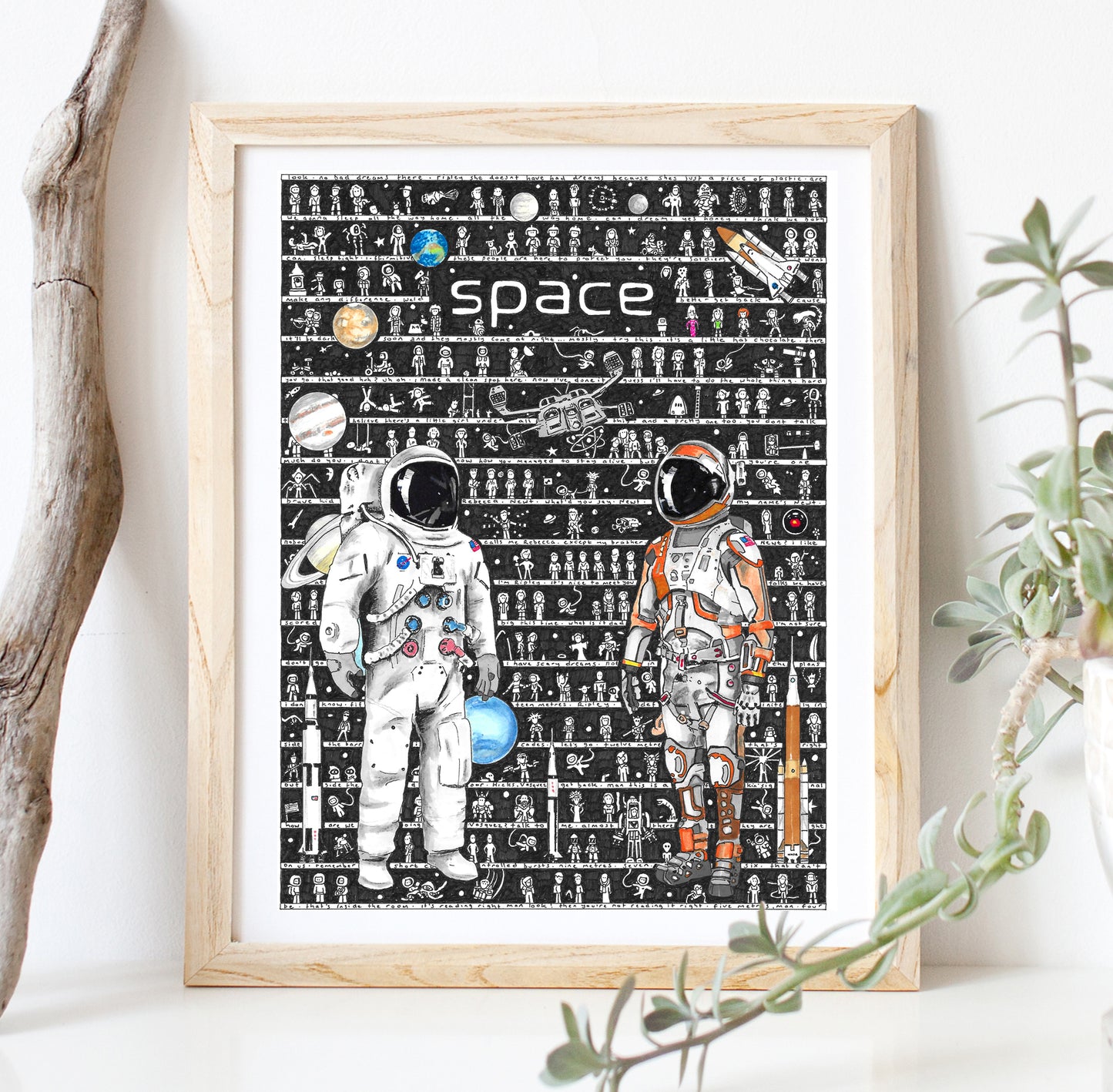 Space Fine Art Print - The Tiny Art Co