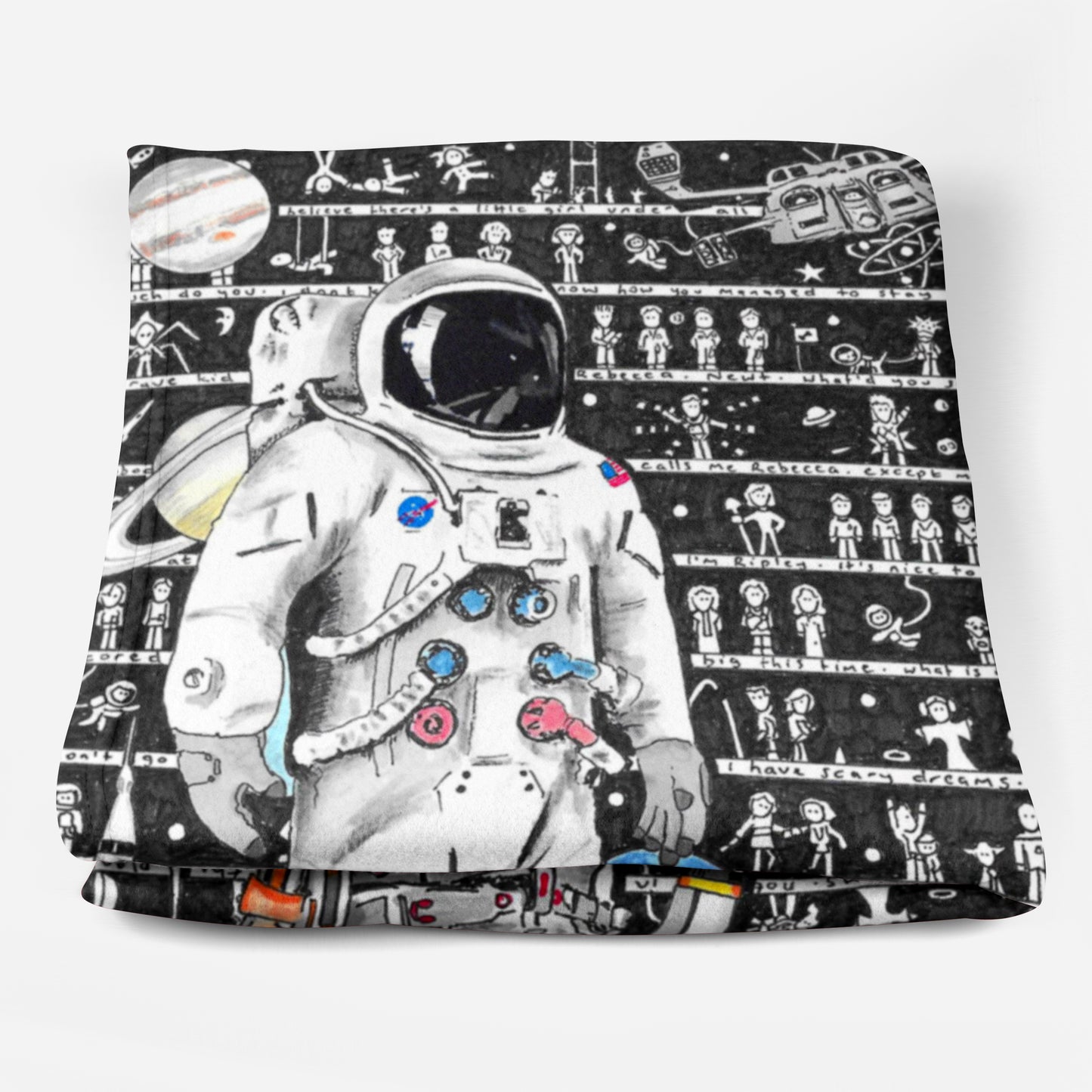 Space Fleece Blanket - The Tiny Art Co