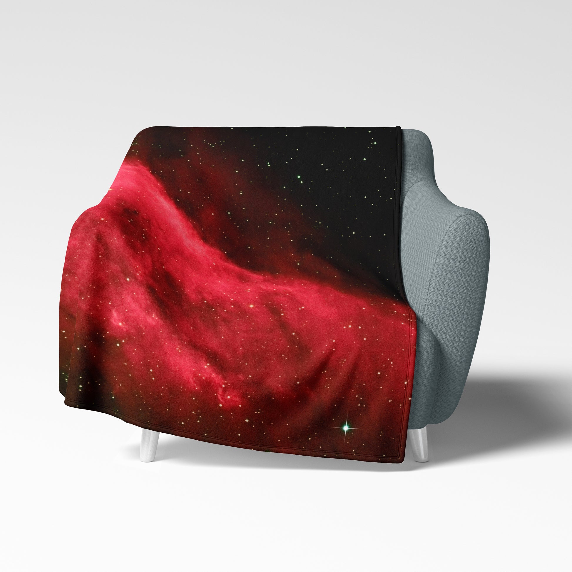 Space Blanket - Red California Nebula - The Tiny Art Co