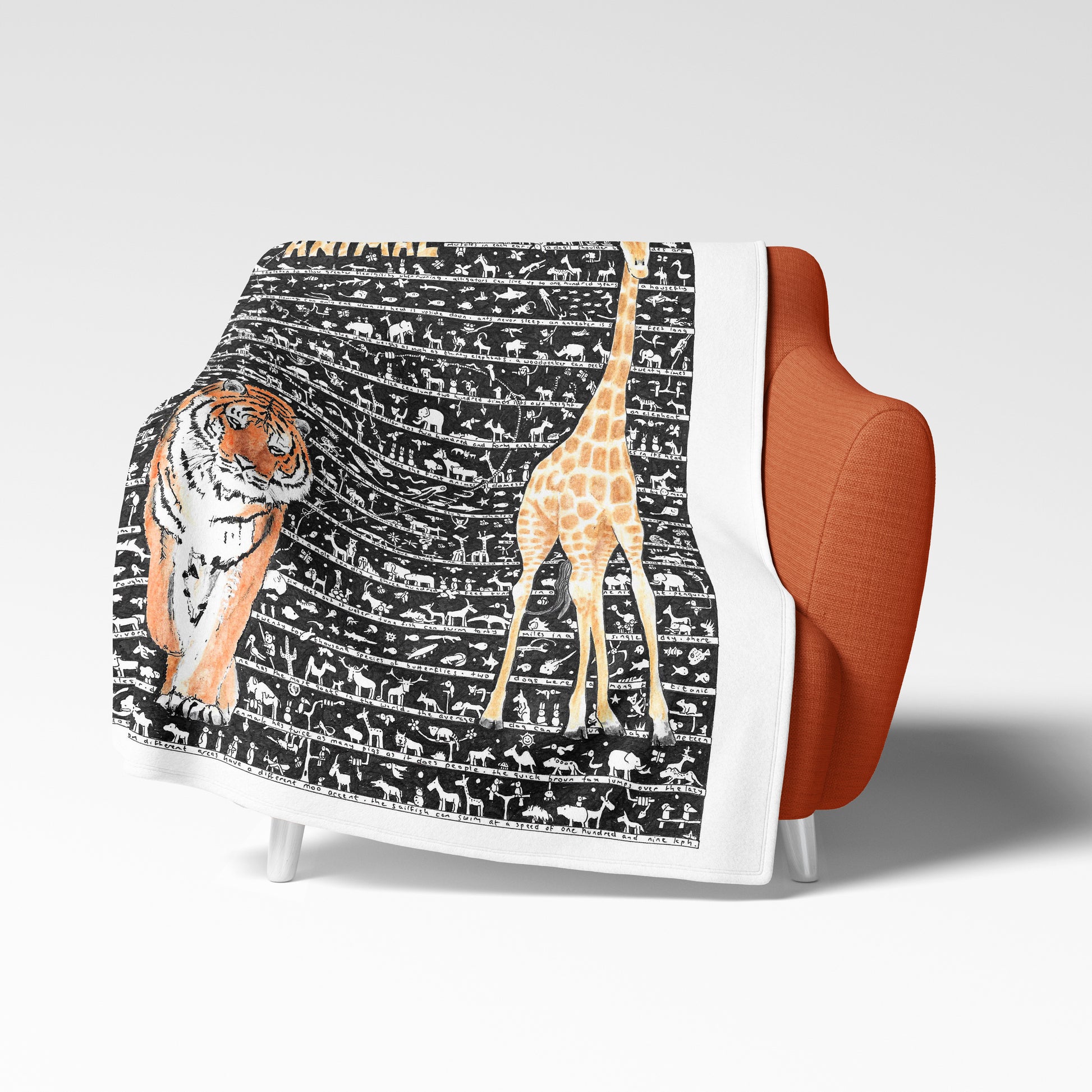 Animal Fleece Blanket - The Tiny Art Co