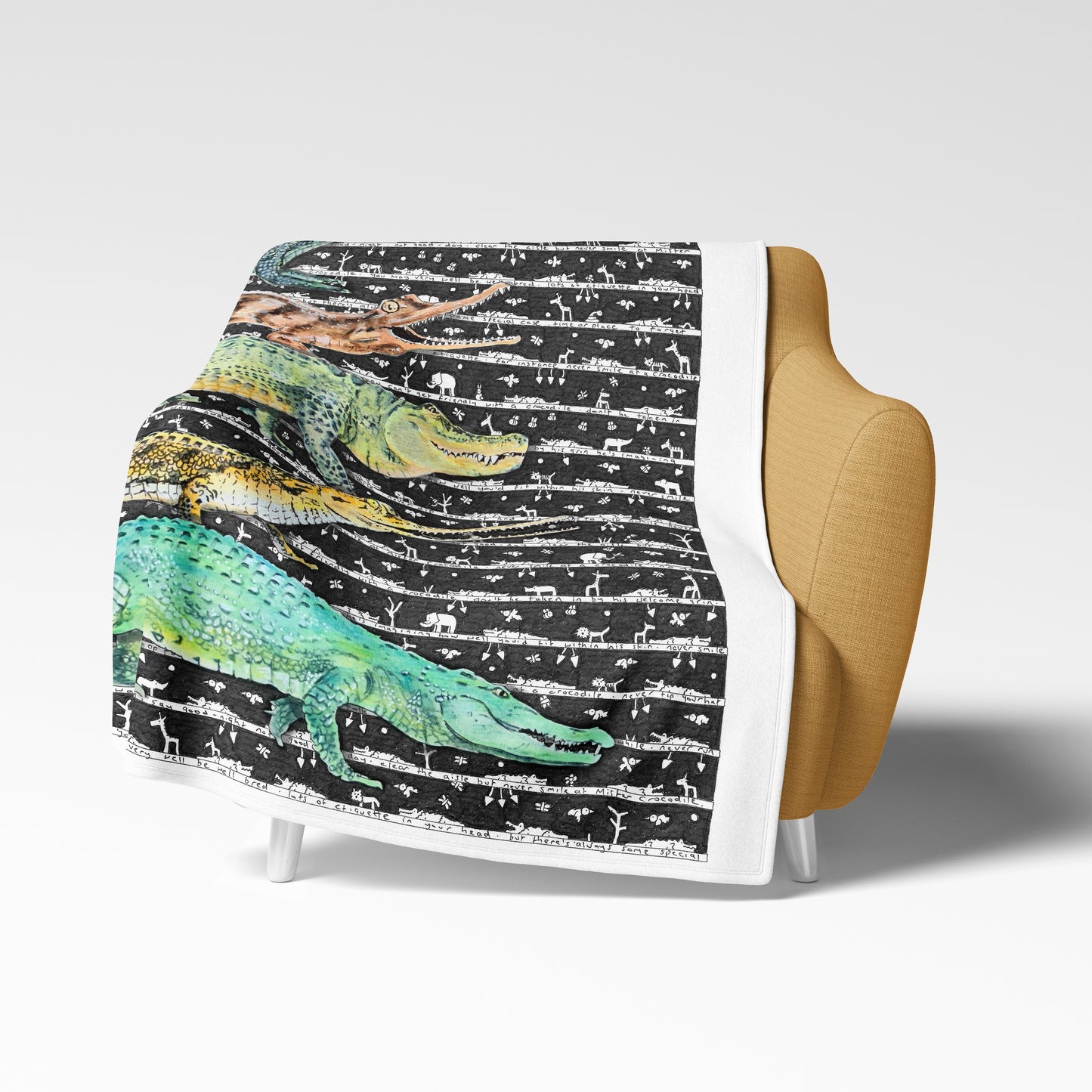 Crocodile Fleece Blanket