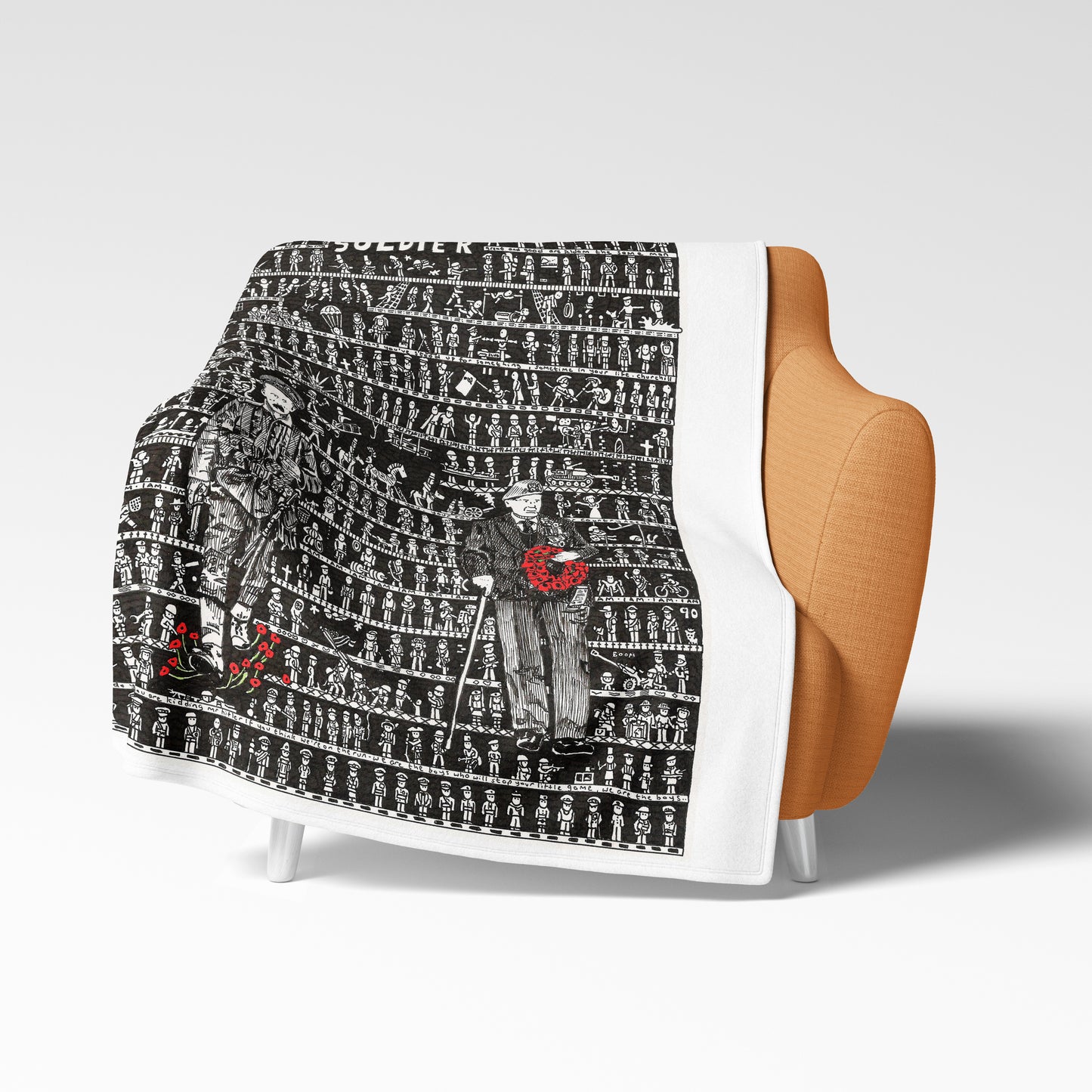 Soldier Fleece Blanket - The Tiny Art Co