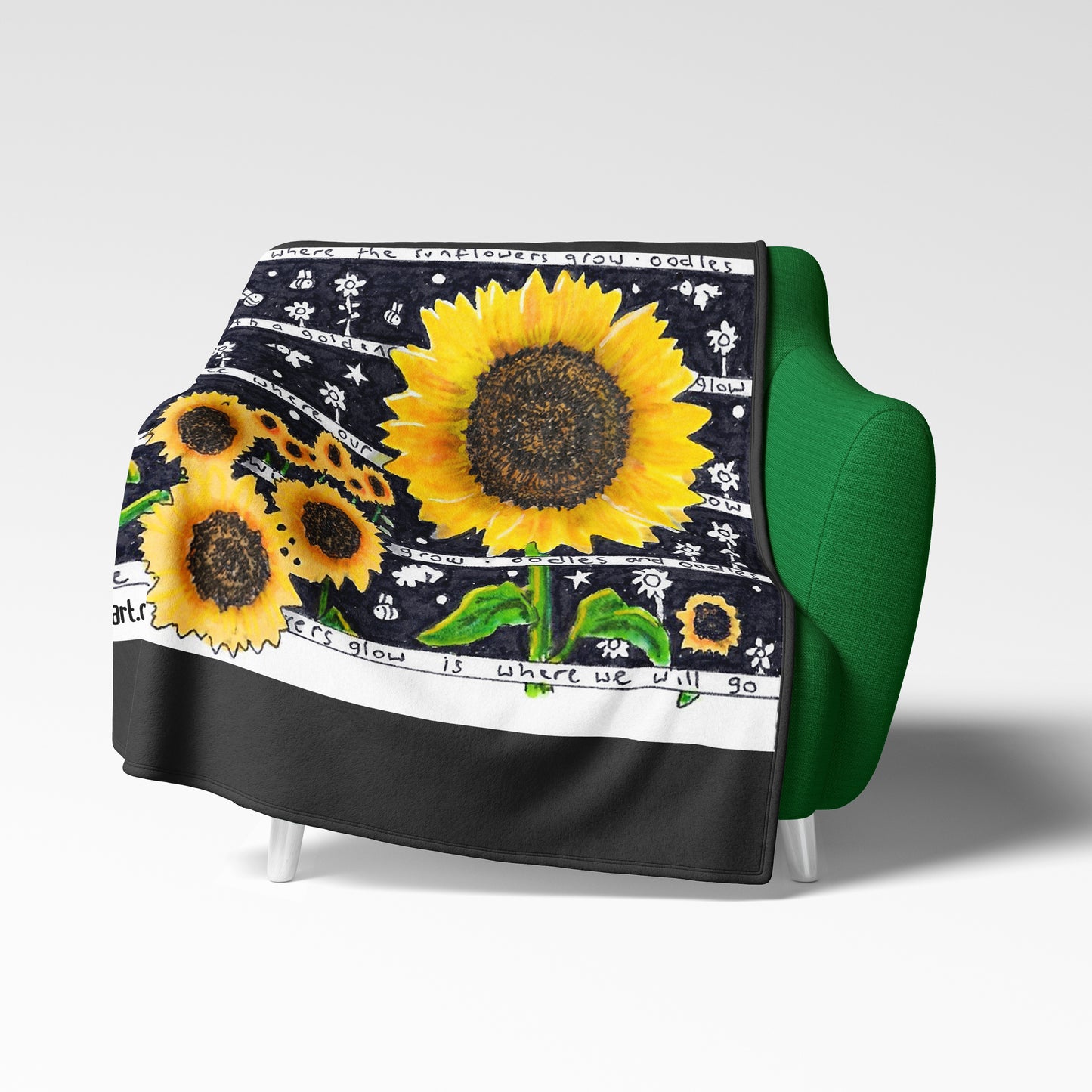 Sunflower Fleece Blanket