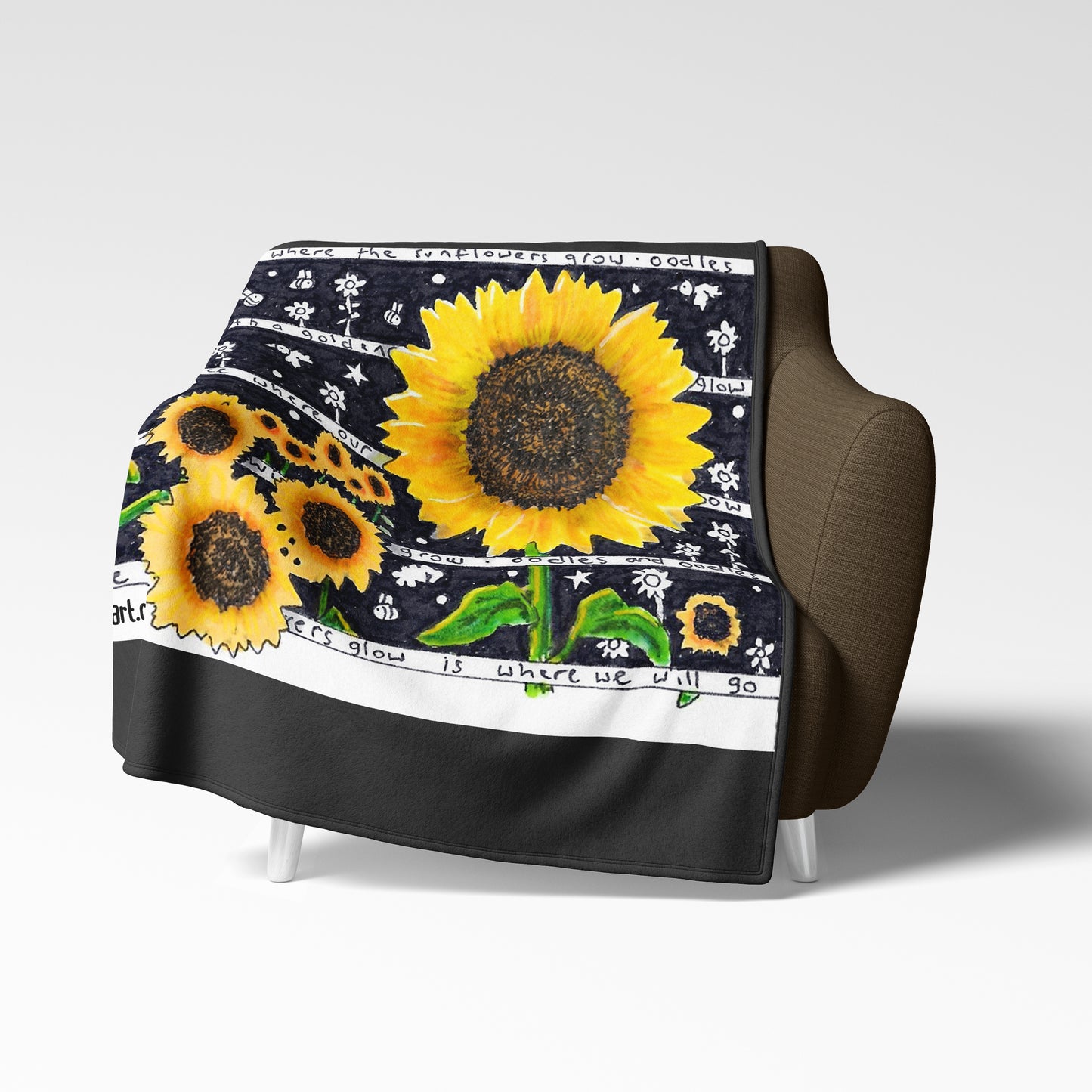 Sunflower Fleece Blanket