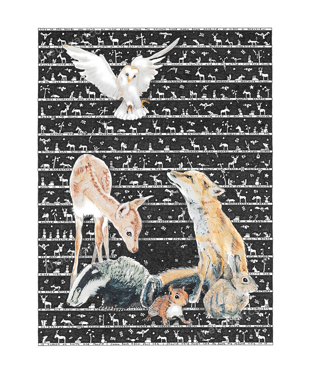 Woodland Art Print - The Tiny Art Co