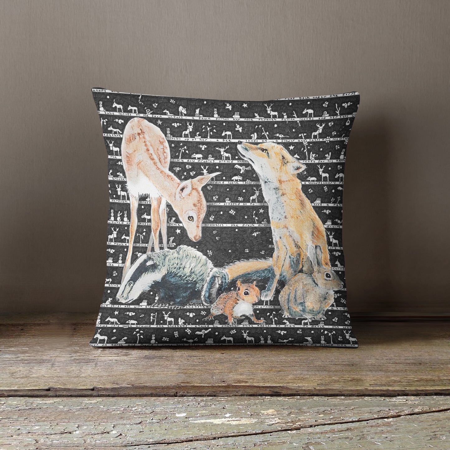 Woodland Cushion - The Tiny Art Co