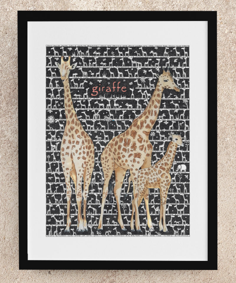 Giraffe Fine Art Print - The Tiny Art Co