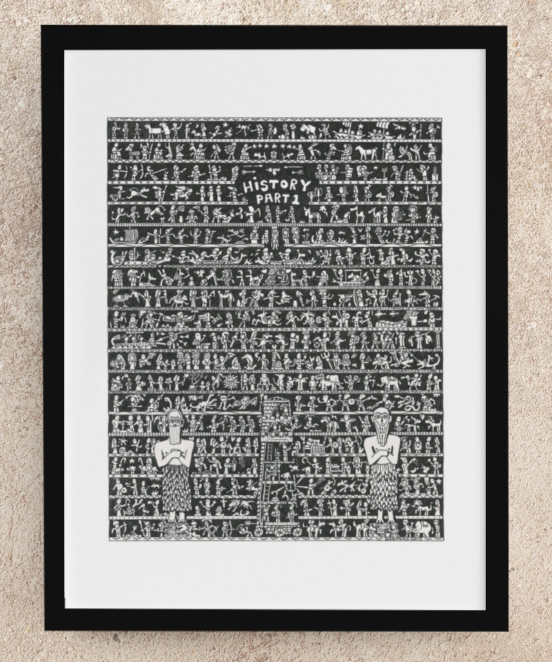 History Part 1 Fine Art Print - The Tiny Art Co