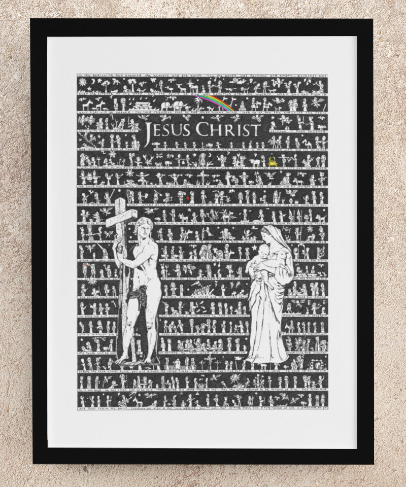 Jesus Christ Fine Art Print - The Tiny Art Co