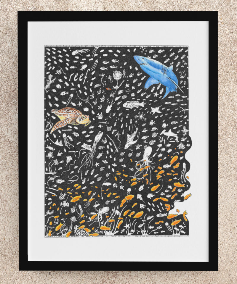 Coral Reef Fine Art Print - The Tiny Art Co