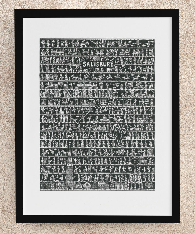Salisbury Fine Art Print - The Tiny Art Co