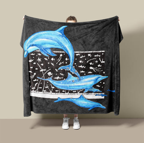 Dolphin Fleece Blanket