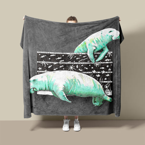 Manatee Fleece Blanket