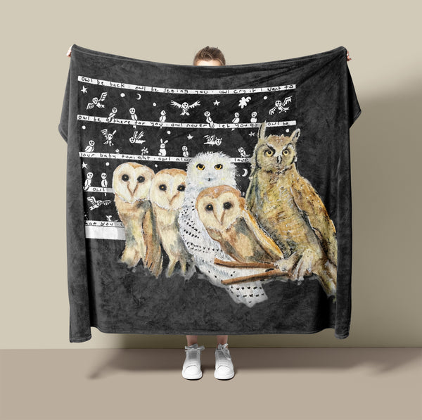 Owls Fleece Blanket