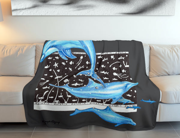 Dolphin Fleece Blanket