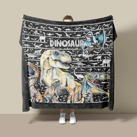 Dinosaur 2024 Fleece Blanket - New Design