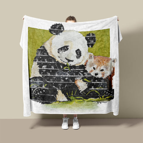 Panda Fleece Blanket