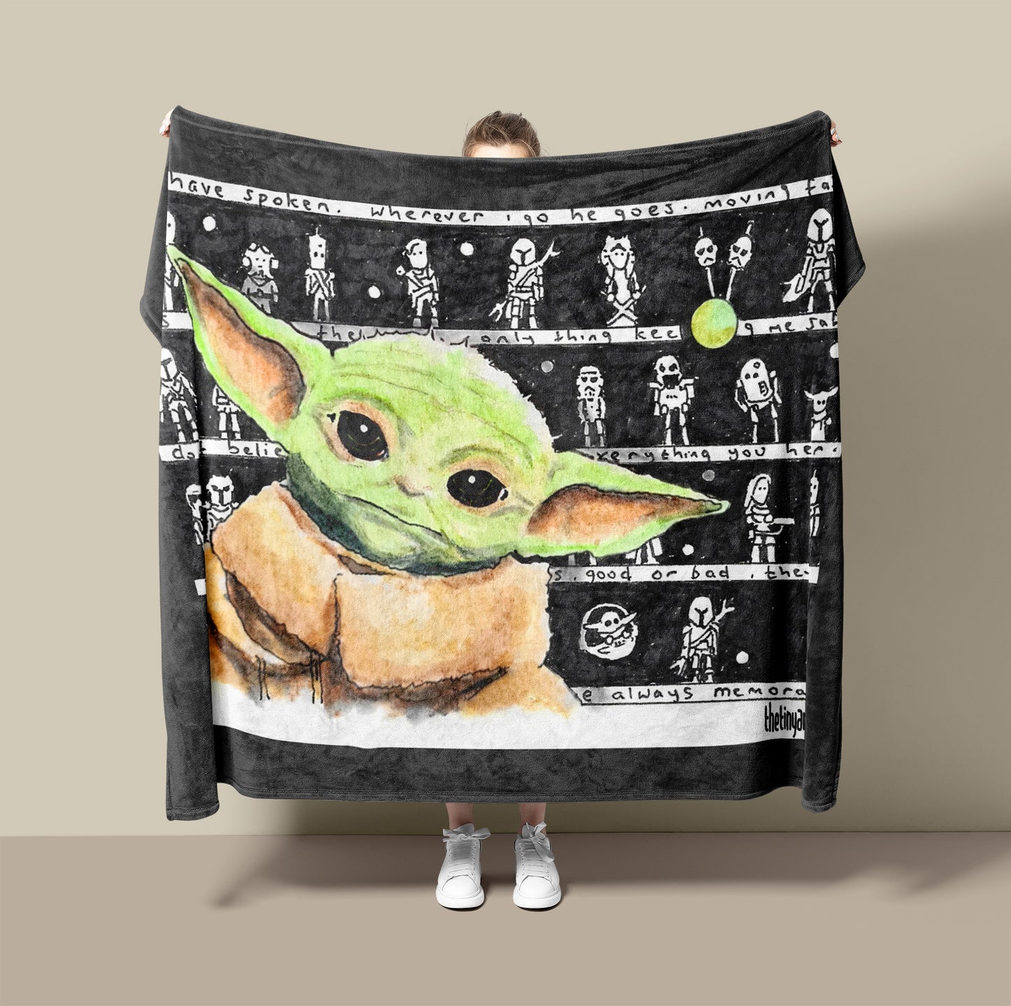 Grogu Fleece Blanket