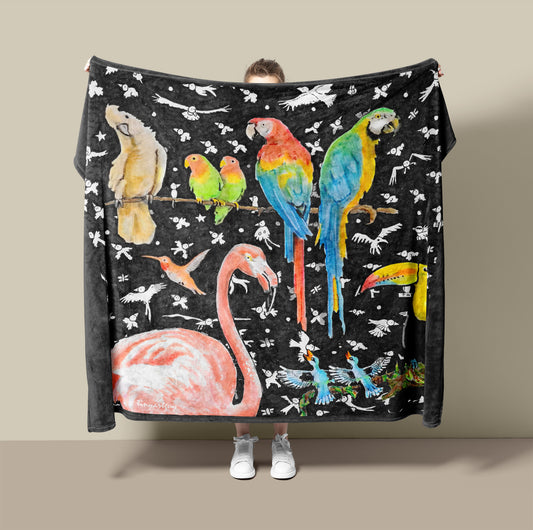 Birds Fleece Blanket