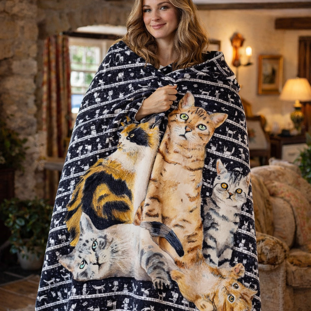 Cats Fleece Blanket