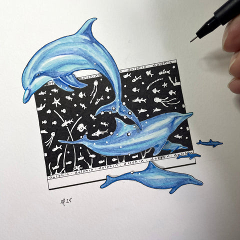 Dolphin Original Art