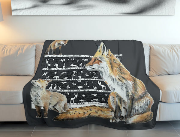 Foxes Fleece Blanket