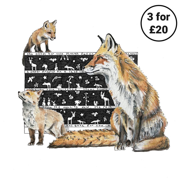 Fox Square Print