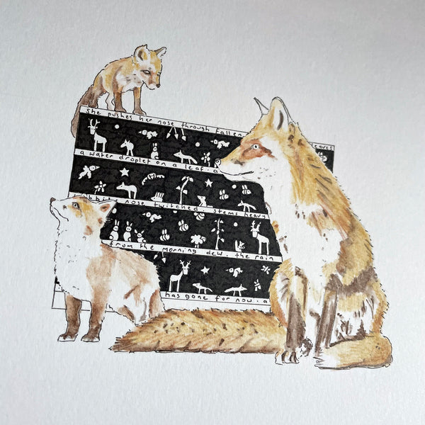 Foxes Fleece Blanket