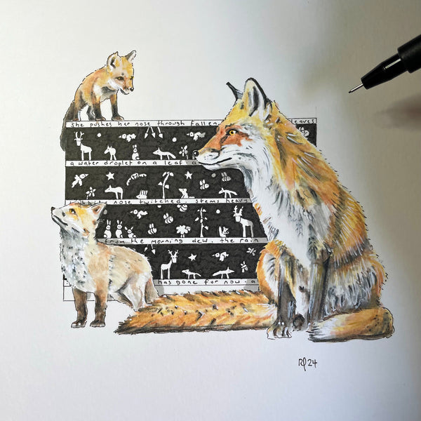 Foxes Fleece Blanket