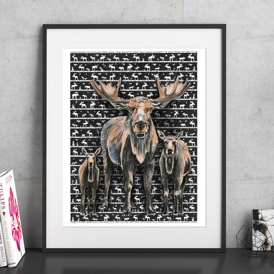 Moose Fine Art Print - The Tiny Art Co