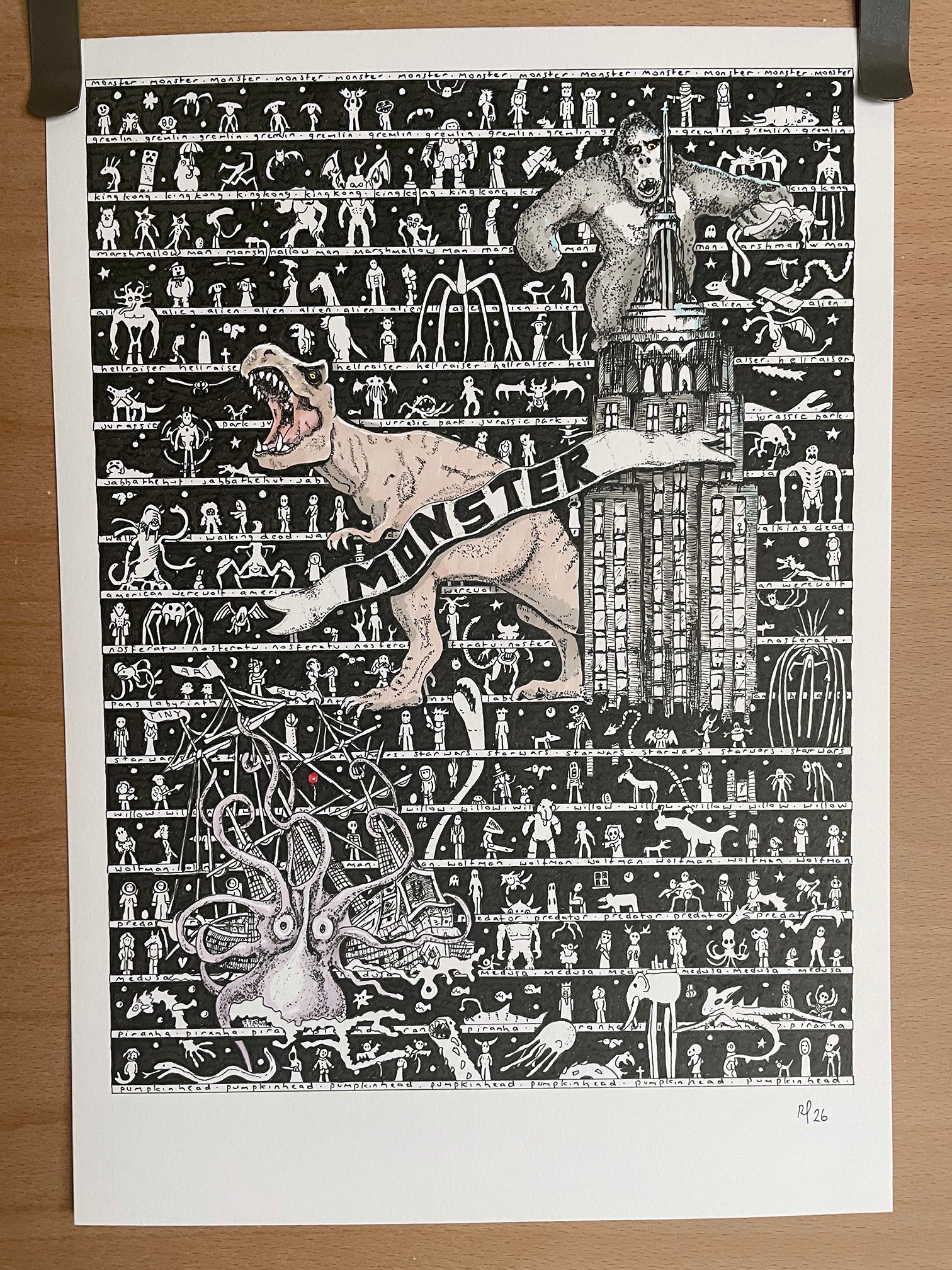 Monster Fine Art Print - The Tiny Art Co