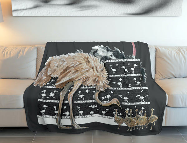 Ostrich Fleece Blanket