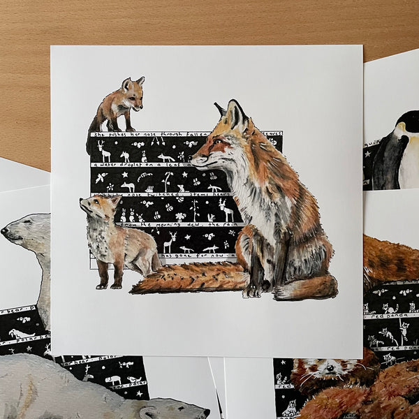 Fox Square Print