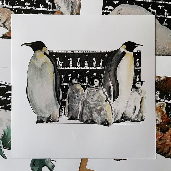 Penguin Square Print