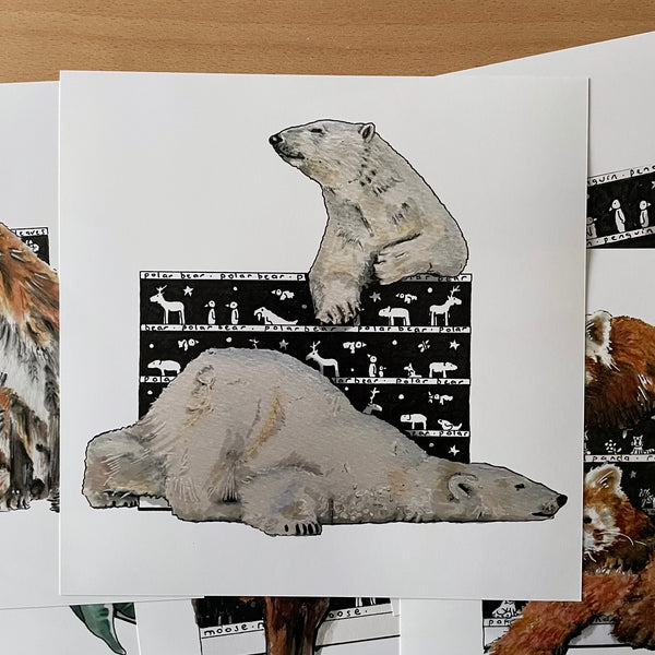 Polar Bear Square Print