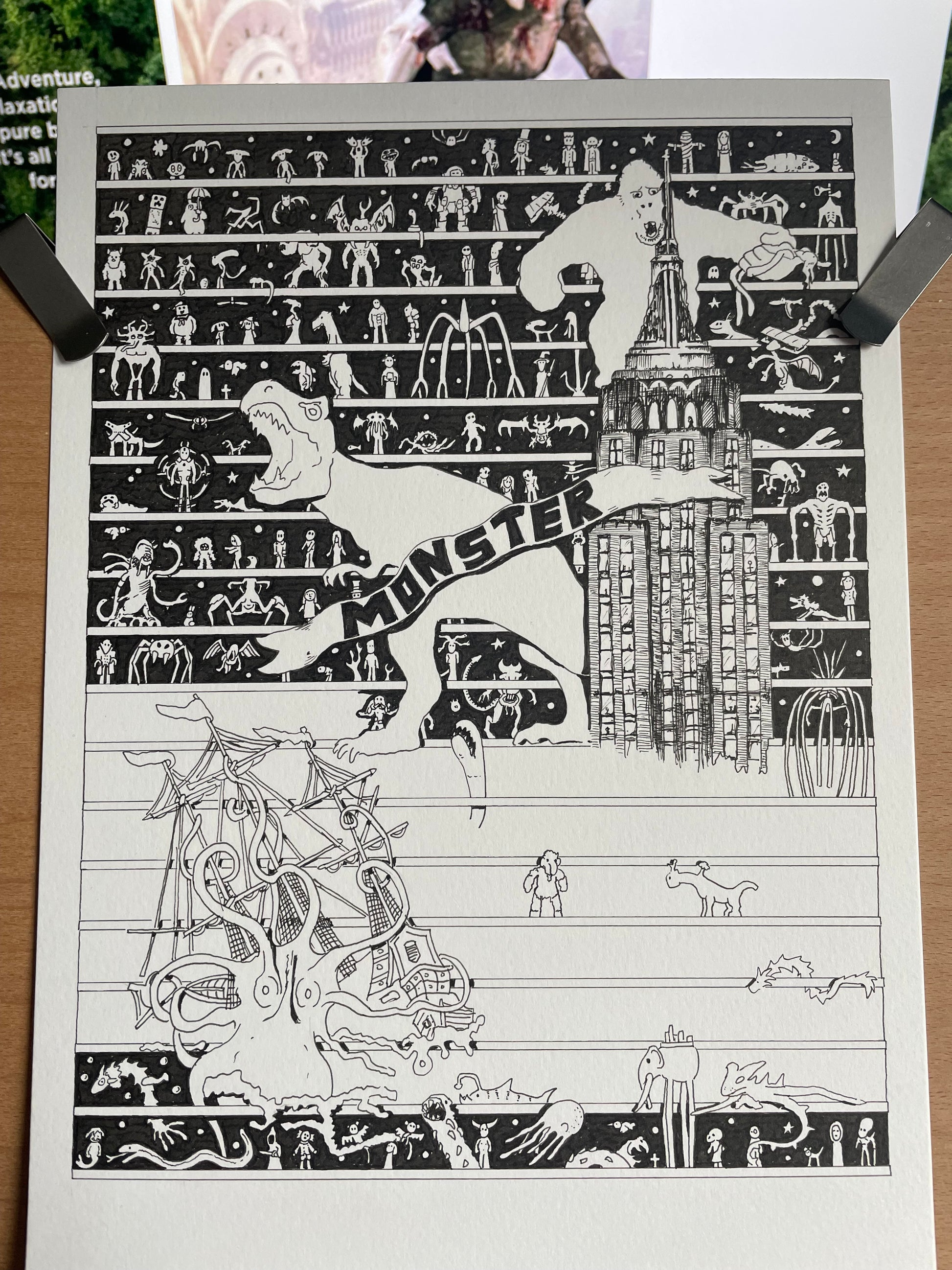 Monster Fine Art Print - The Tiny Art Co