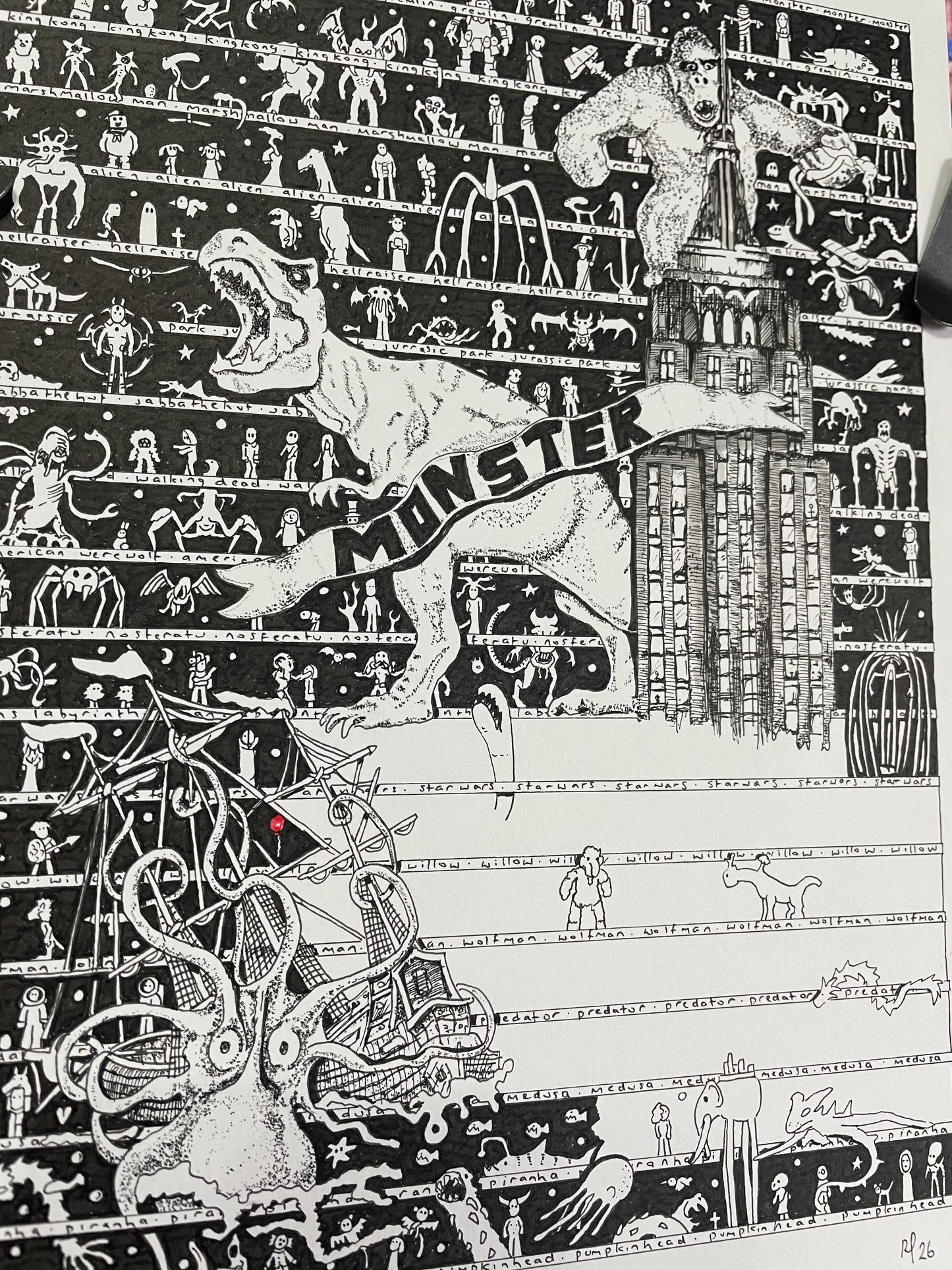 Monster Fine Art Print - The Tiny Art Co