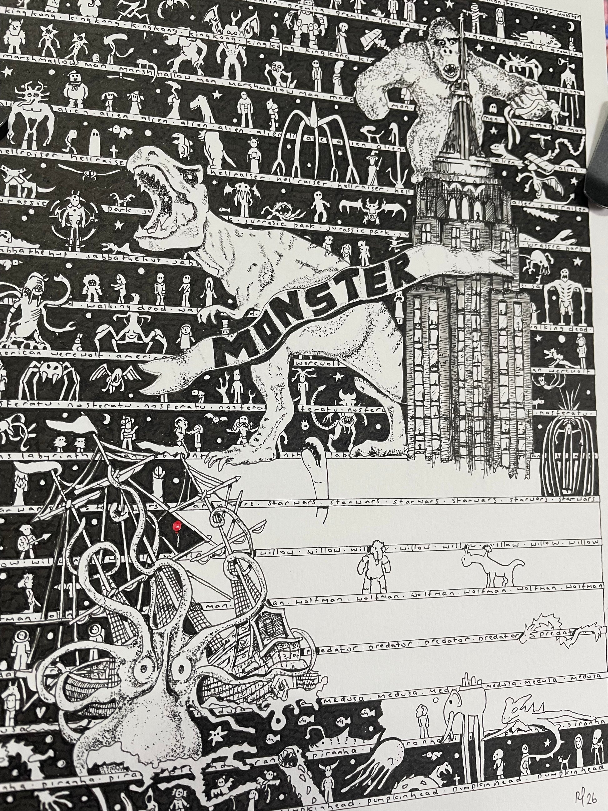 Monster Fine Art Print - The Tiny Art Co