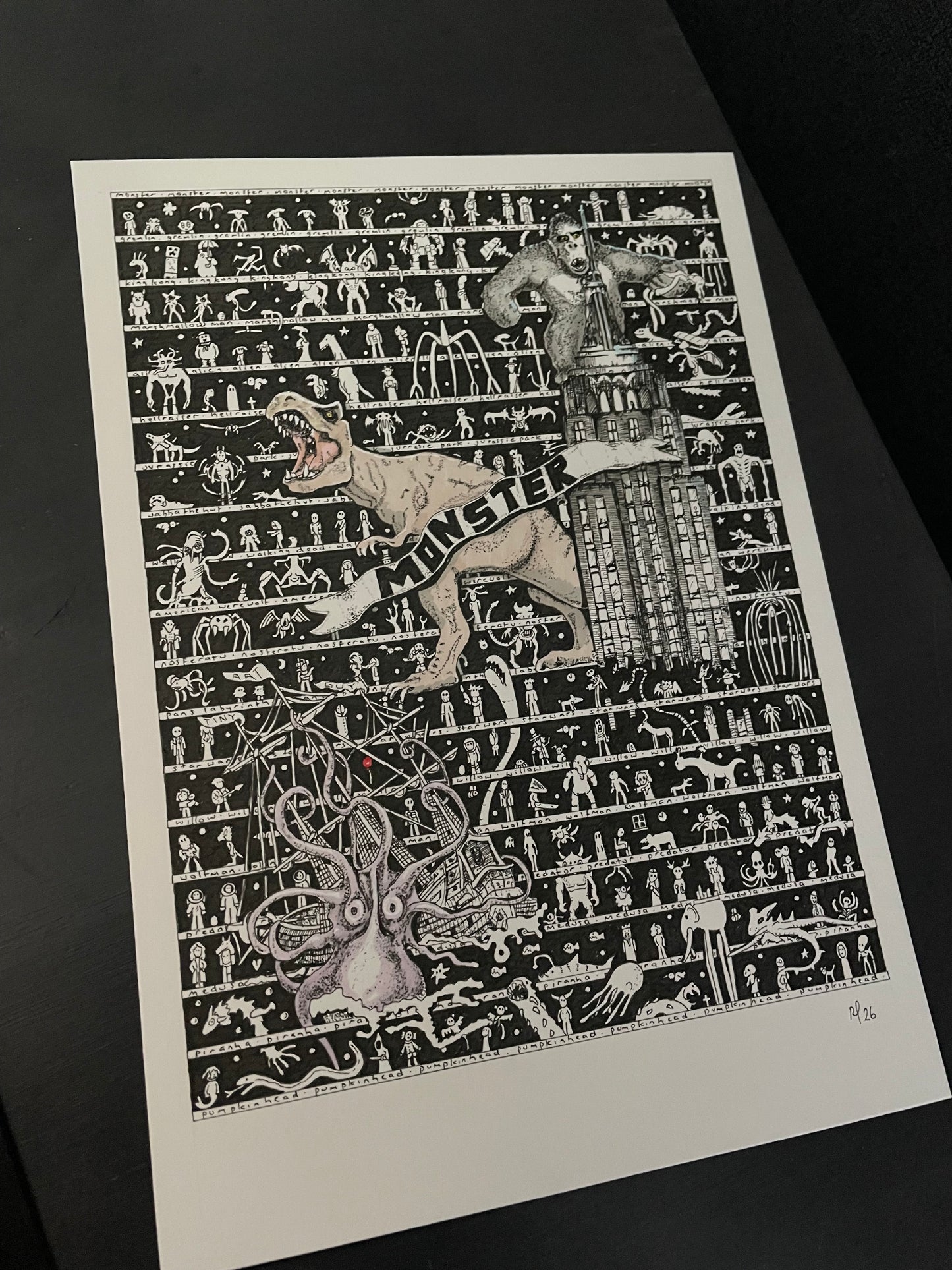 Monster Fine Art Print - The Tiny Art Co