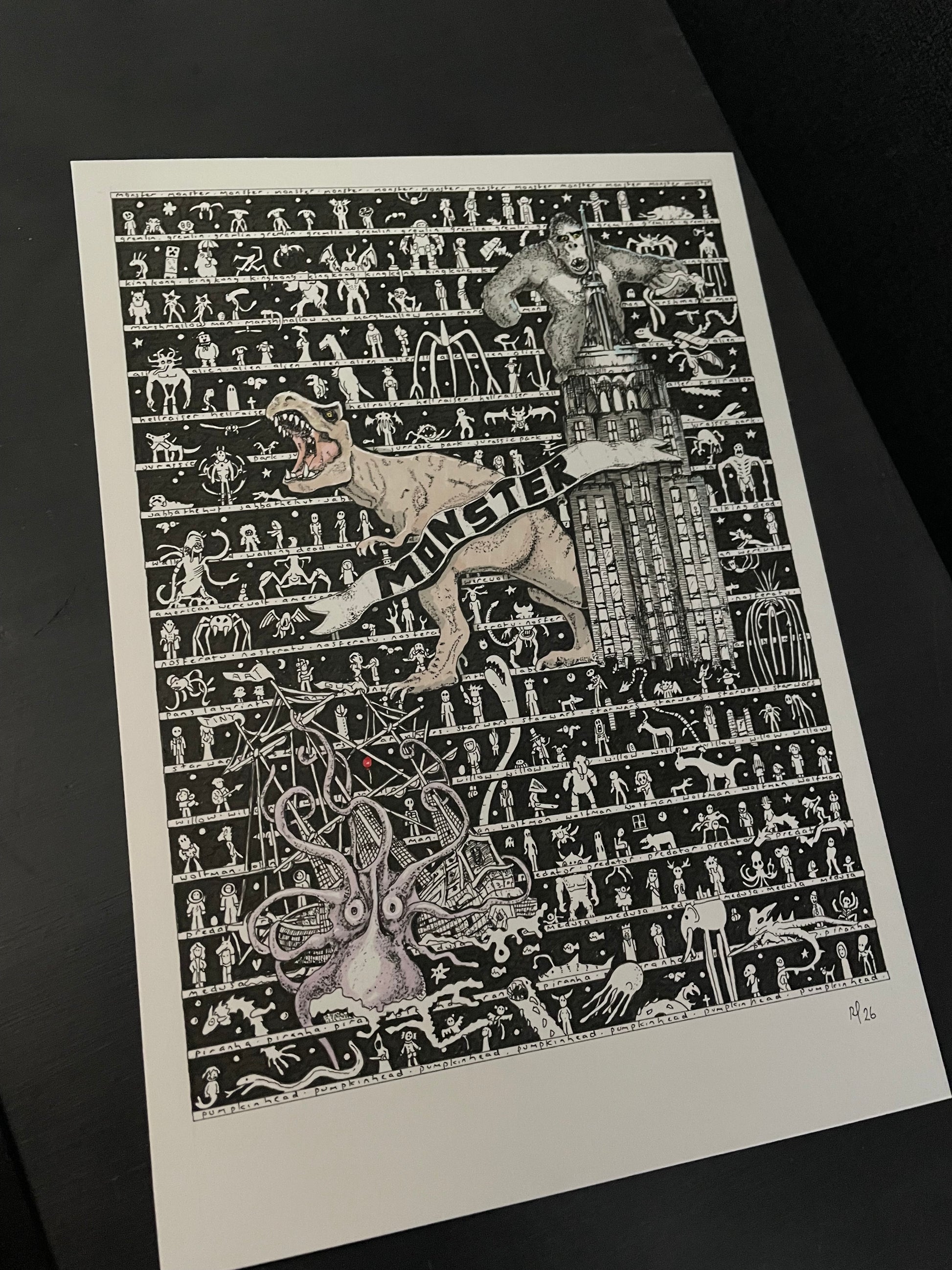 Monster Fine Art Print - The Tiny Art Co